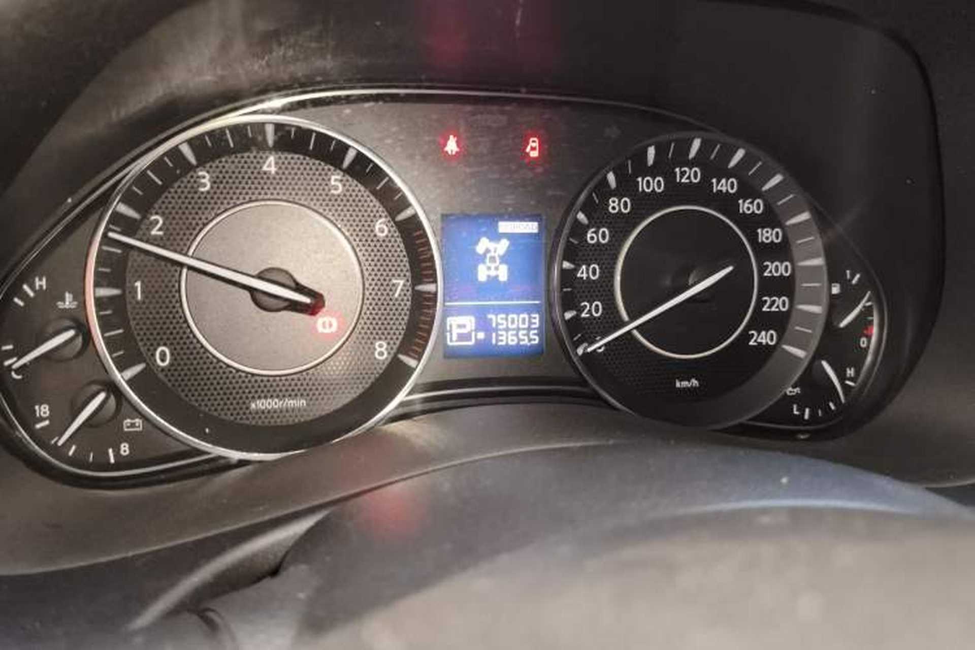 Used Nissan Patrol  Odometer Close Up