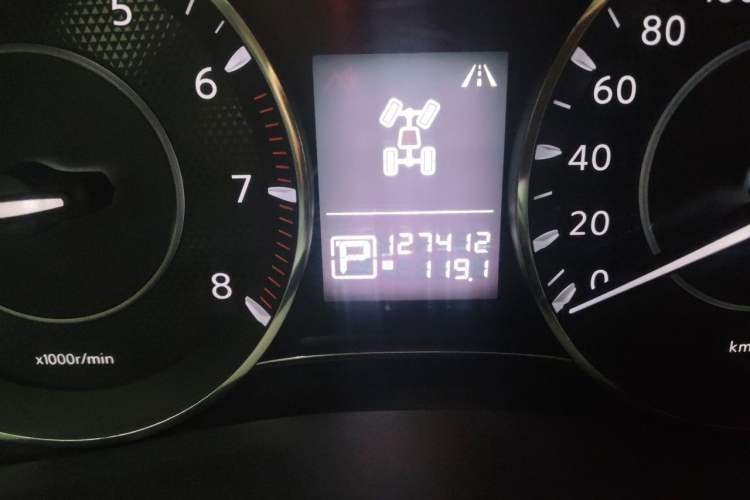 Used Nissan Patrol  Odometer Close Up