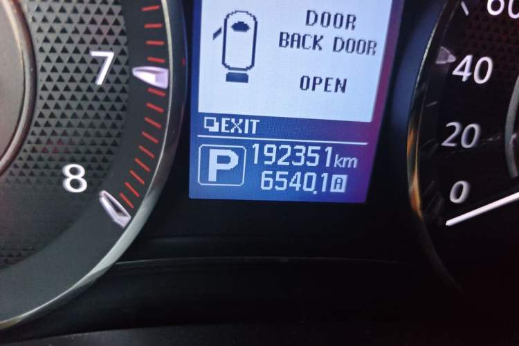 Used Nissan Patrol 2018 4.0L SE Middle East Version Odometer Close Up