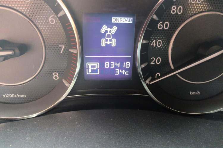 Used Nissan Patrol  Odometer Close Up