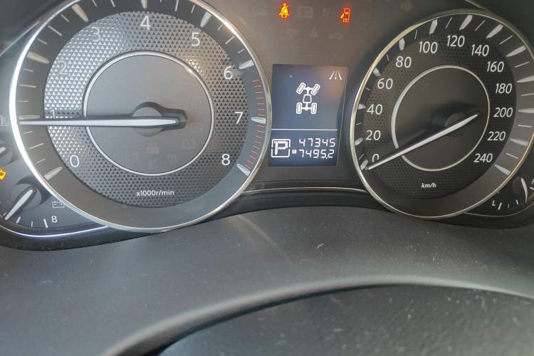 Used Nissan Patrol 2018 4.0L LinkedIn Edition Odometer Close Up