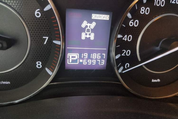 Used Nissan Patrol  Odometer Close Up