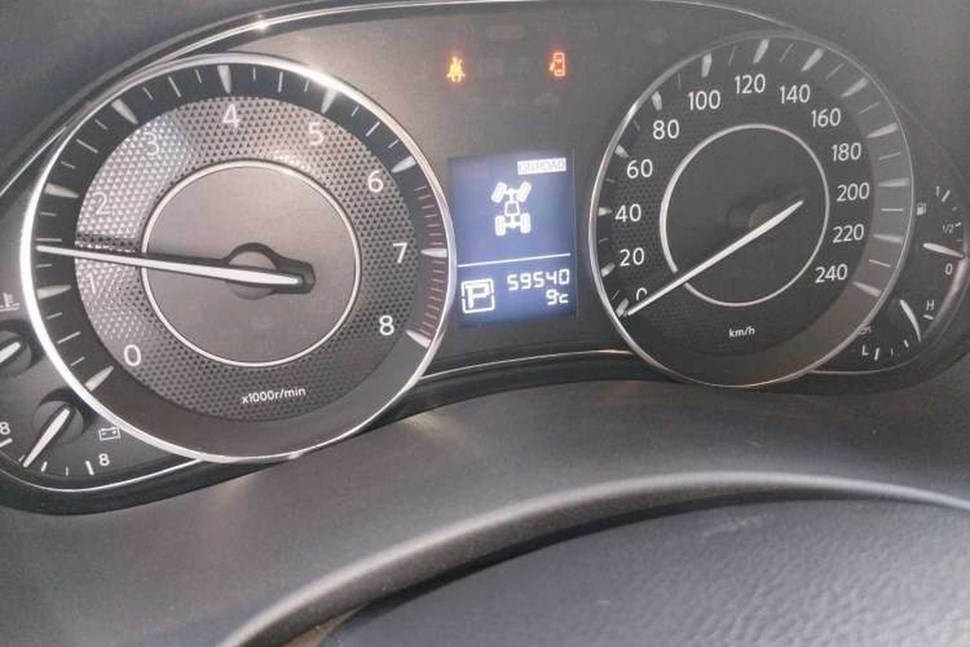 Used Nissan Patrol  Odometer Close Up