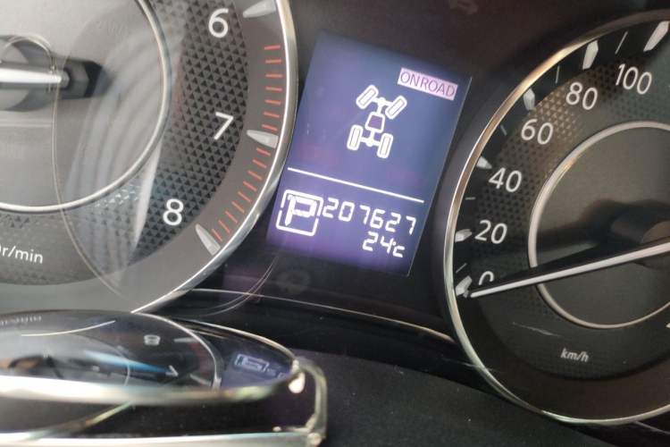 Used Nissan Patrol  Odometer Close Up