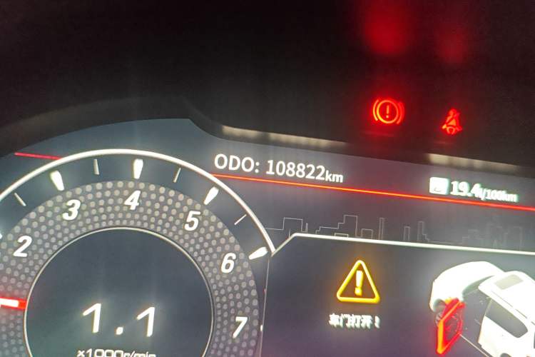Used Nissan Patrol 2018 4.0L Automatic 7-Seater Middle East Version Odometer Close Up