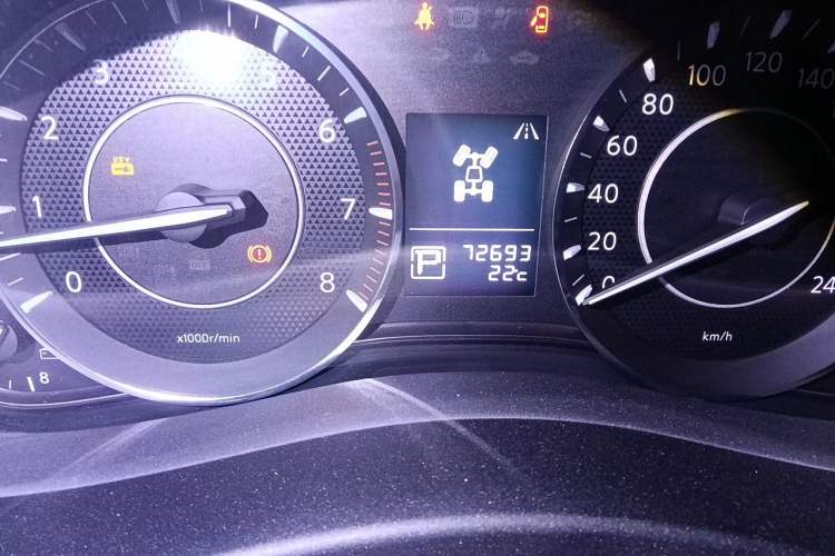 Used Nissan Patrol  Odometer Close Up