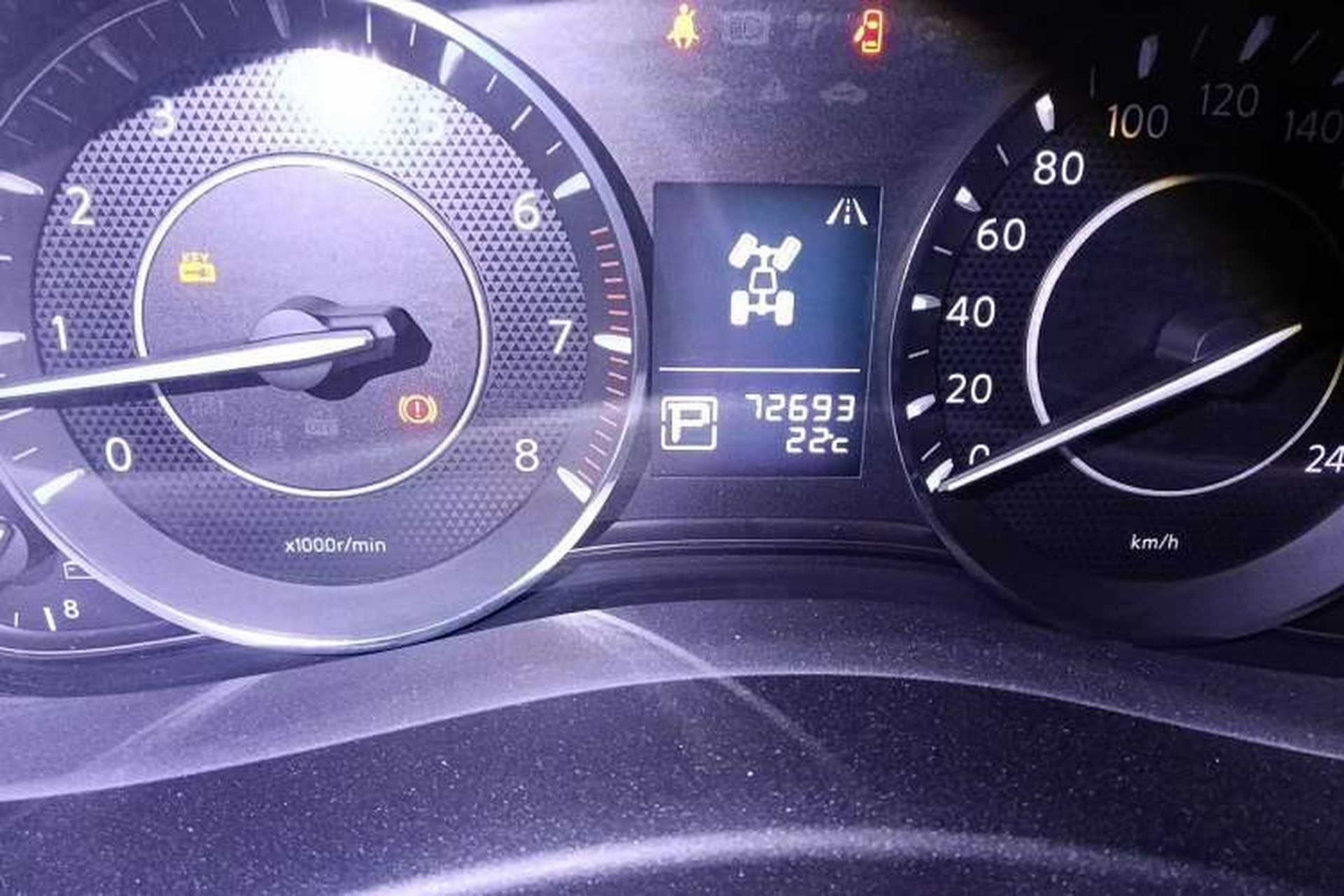 Used Nissan Patrol  Odometer Close Up