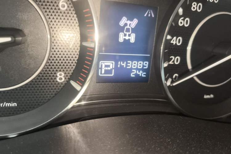 Used Nissan Patrol  Odometer Close Up