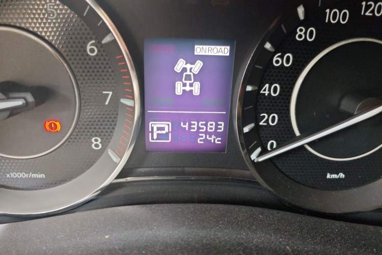 Used Nissan Patrol  Odometer Close Up