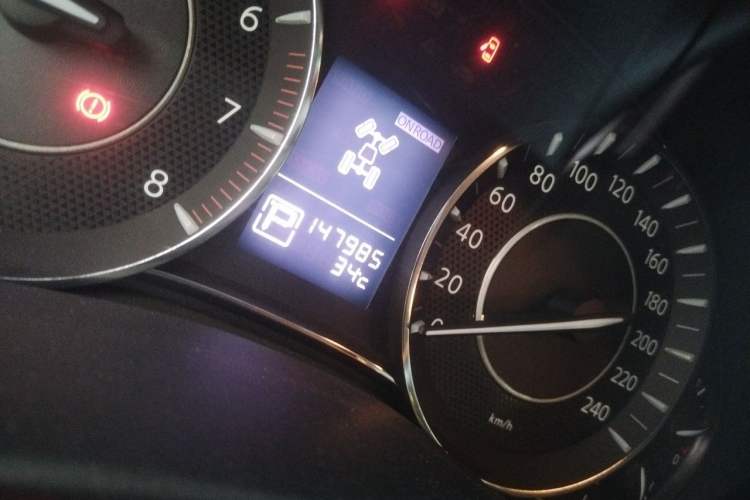 Used Nissan Patrol  Odometer Close Up