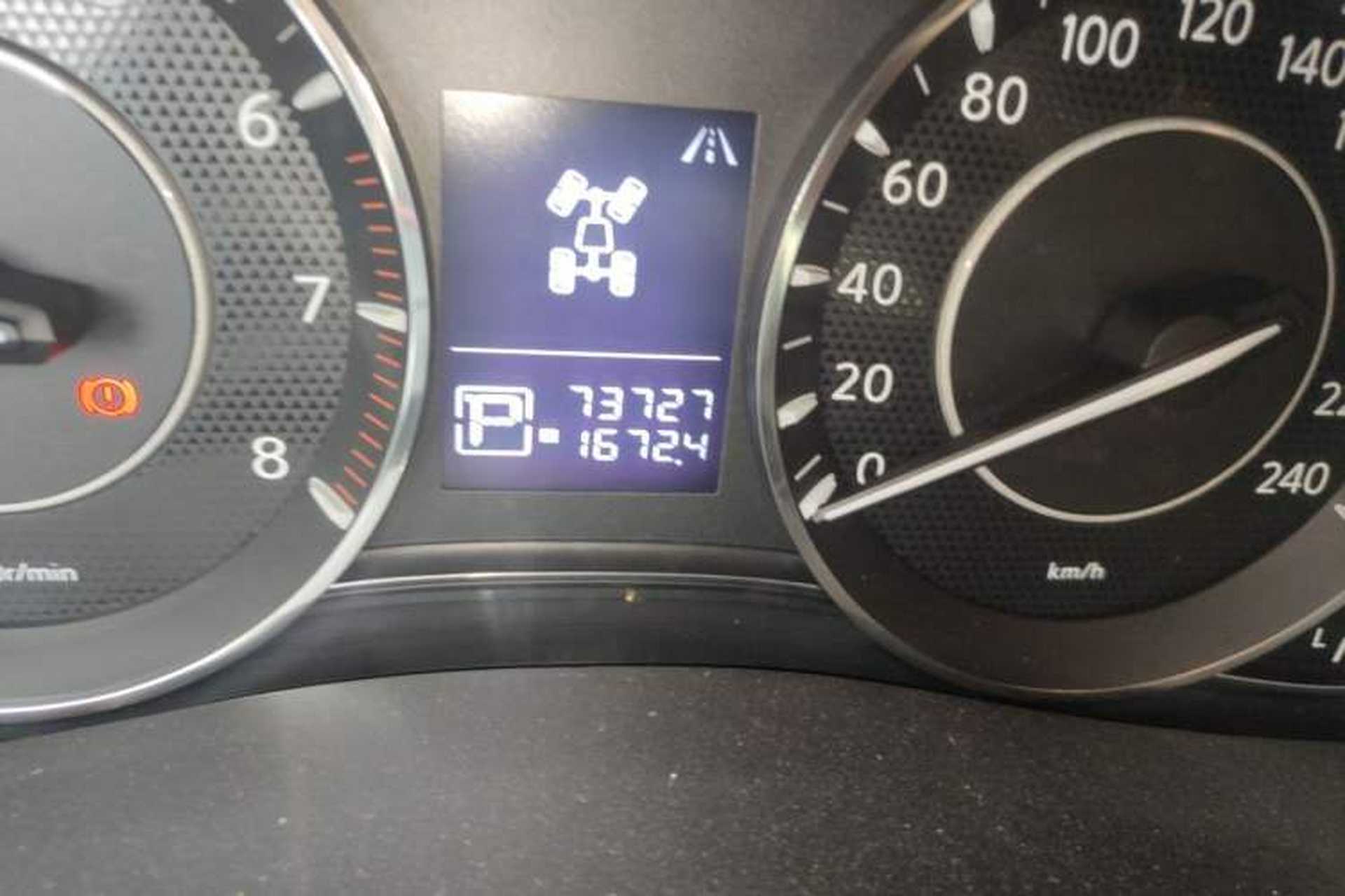 Used Nissan Patrol  Odometer Close Up