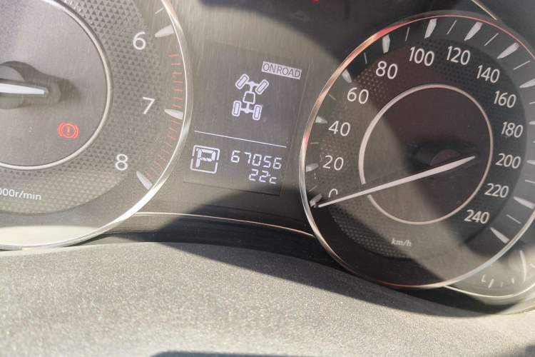 Used Nissan Patrol  Odometer Close Up