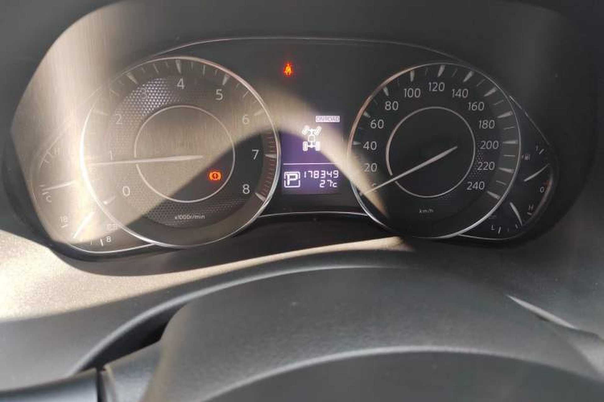 Used Nissan Patrol  Odometer Close Up
