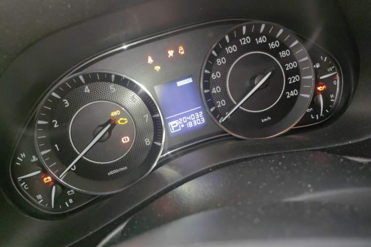 Used Nissan Patrol 2018 4.0L LinkedIn Edition Odometer Close Up