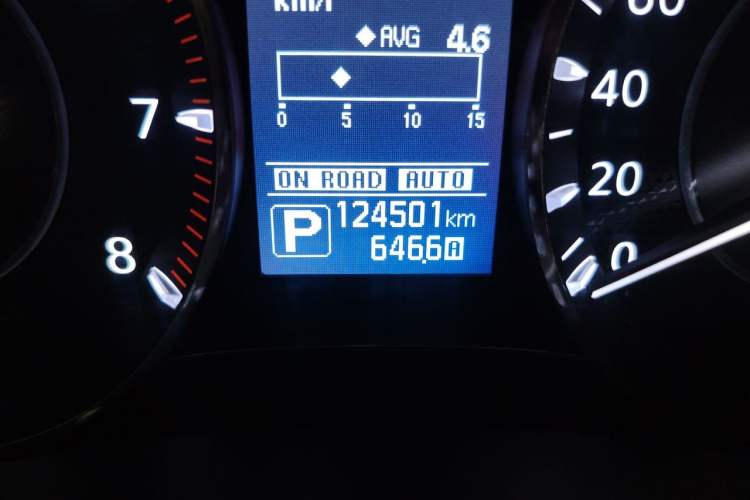 Used Nissan Patrol  Odometer Close Up