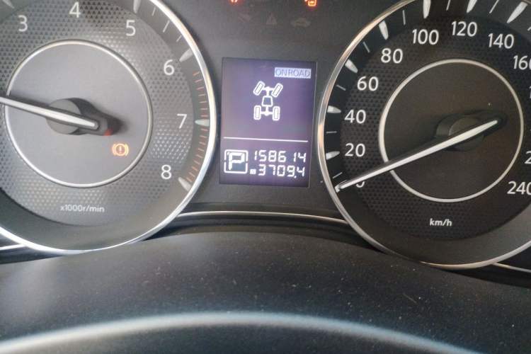 Used Nissan Patrol  Odometer Close Up