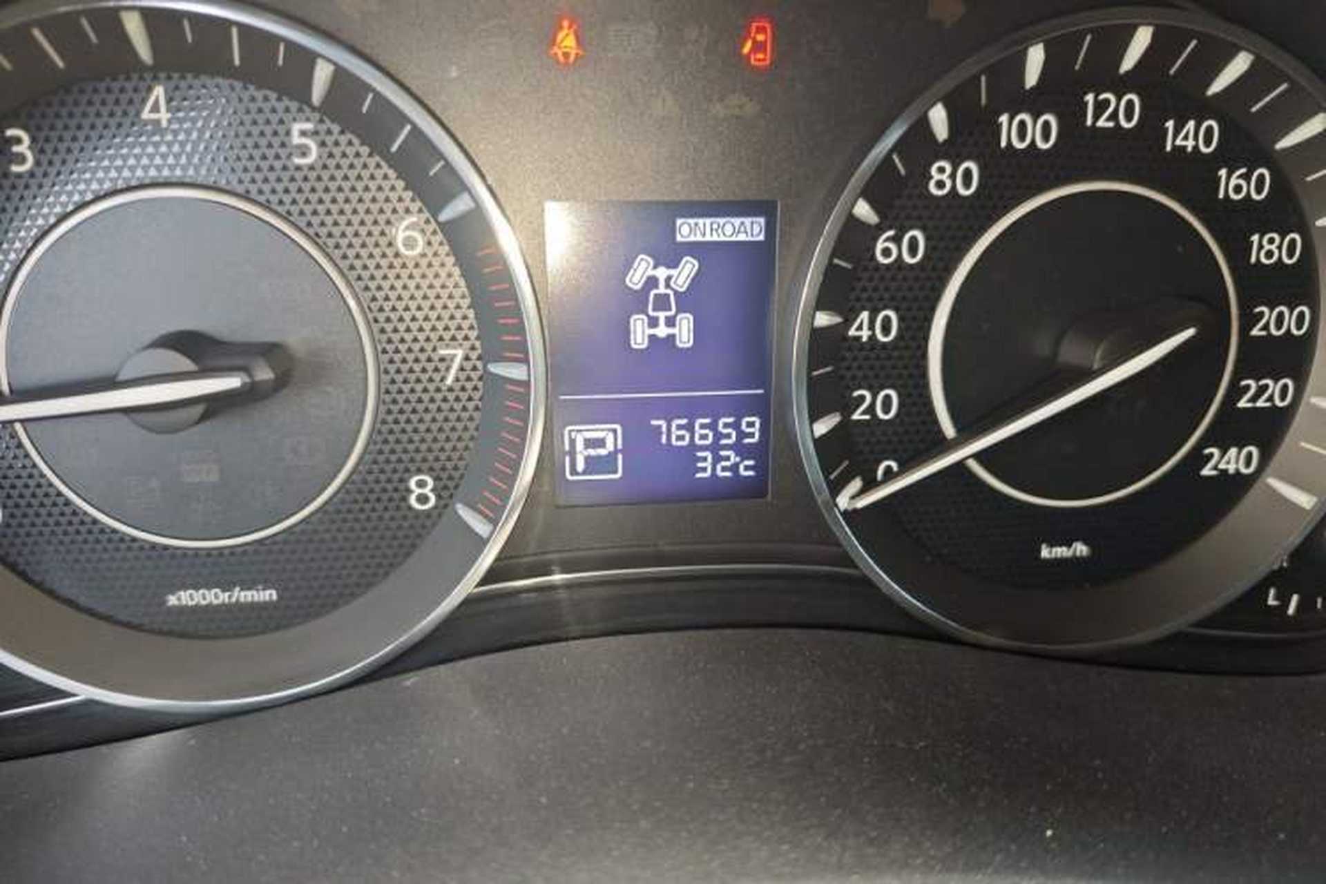 Used Nissan Patrol  Odometer Close Up