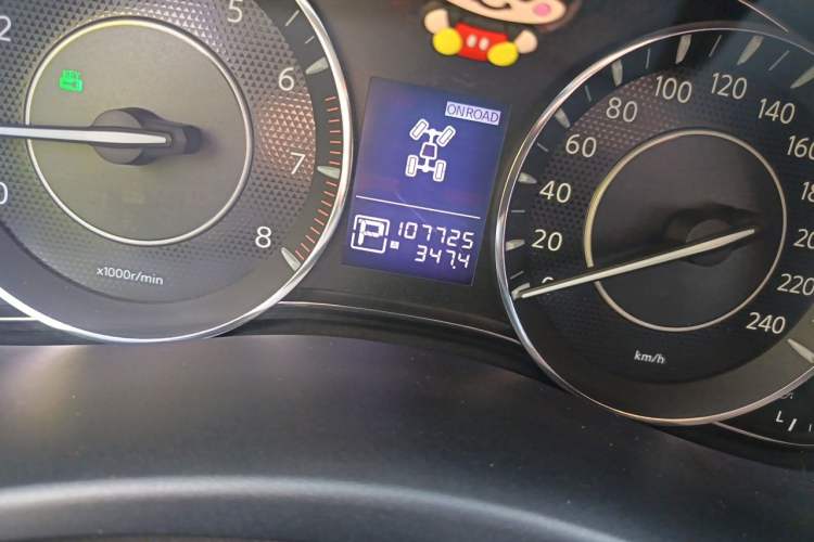 Used Nissan Patrol  Odometer Close Up