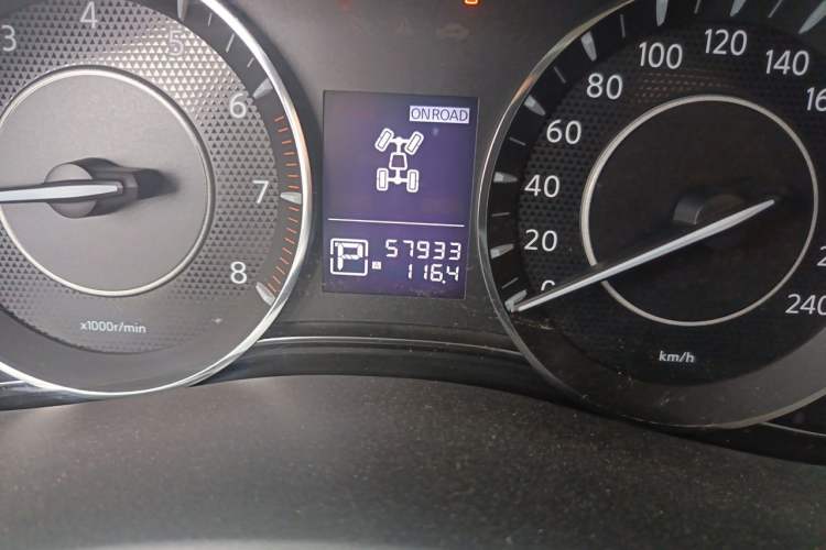 Used Nissan Patrol  Odometer Close Up