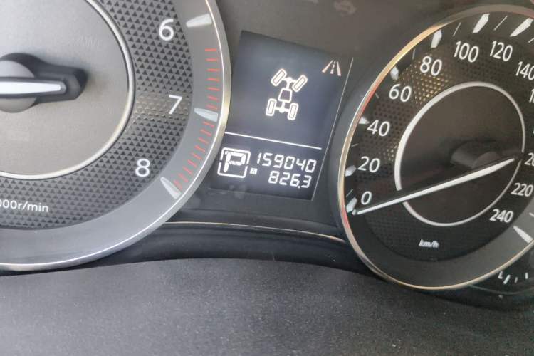 Used Nissan Patrol  Odometer Close Up