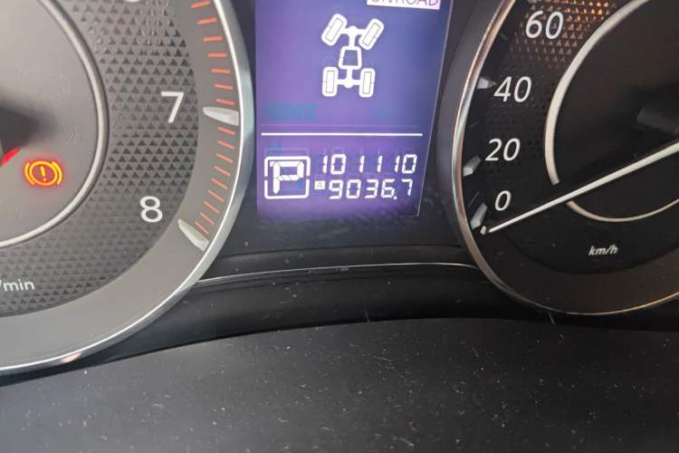 Used Nissan Patrol  Odometer Close Up