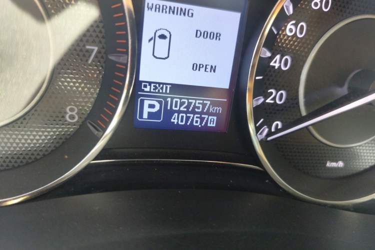 Used Nissan Patrol  Odometer Close Up