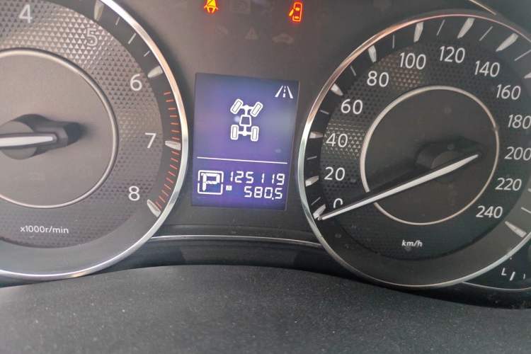 Used Nissan Patrol  Odometer Close Up