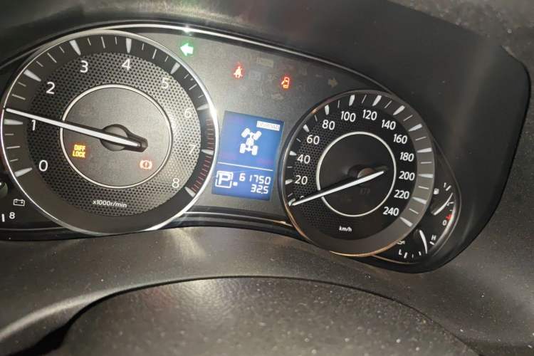 Used Nissan Patrol  Odometer Close Up