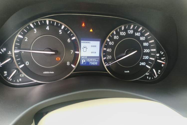 Used Nissan Patrol  Odometer Close Up