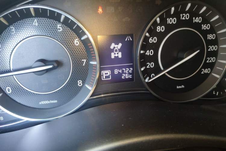 Used Nissan Patrol  Odometer Close Up