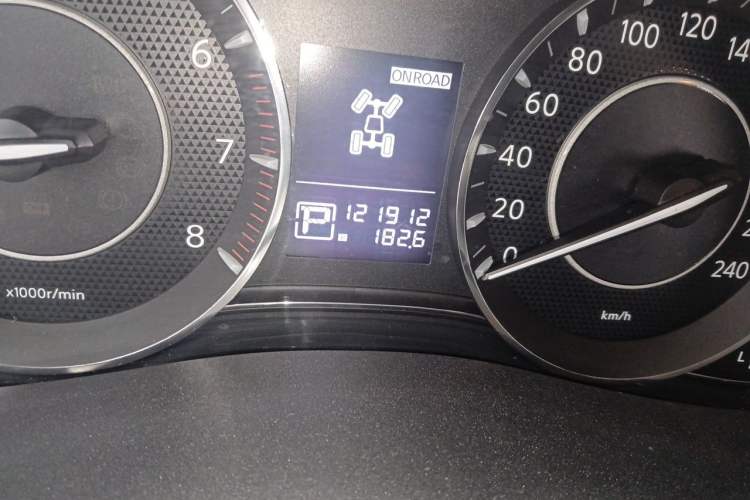 Used Nissan Patrol  Odometer Close Up
