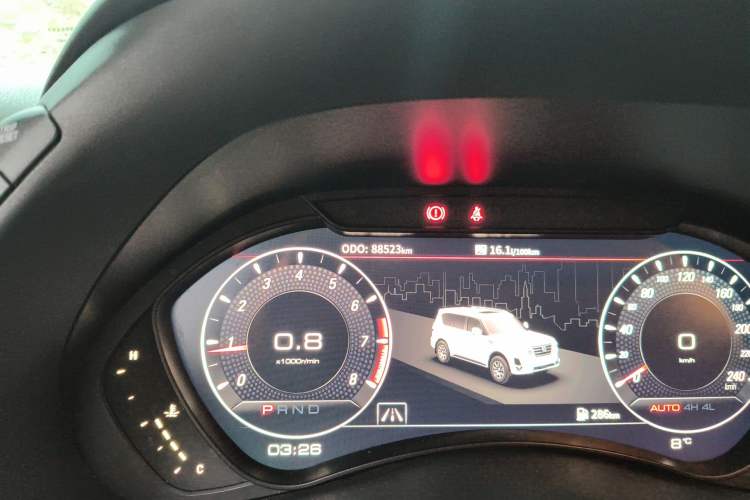 Used Nissan Patrol 2018 4.0L LinkedIn Edition Odometer Close Up
