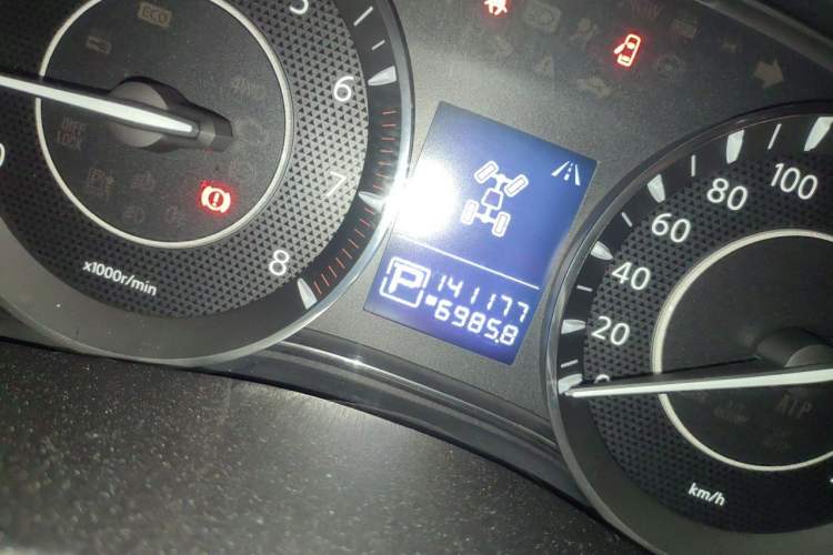 Used Nissan Patrol  Odometer Close Up