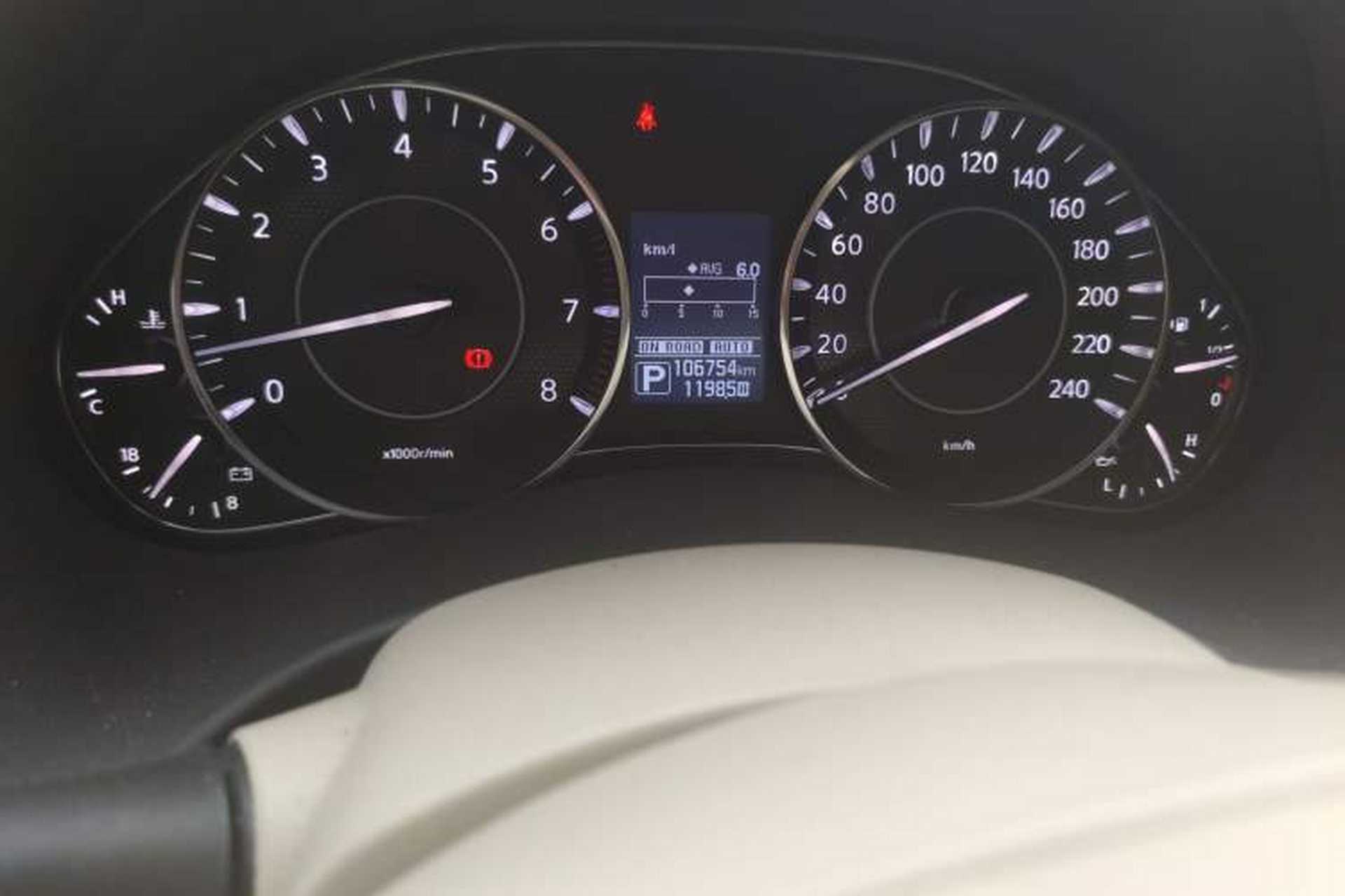 Used Nissan Patrol  Odometer Close Up
