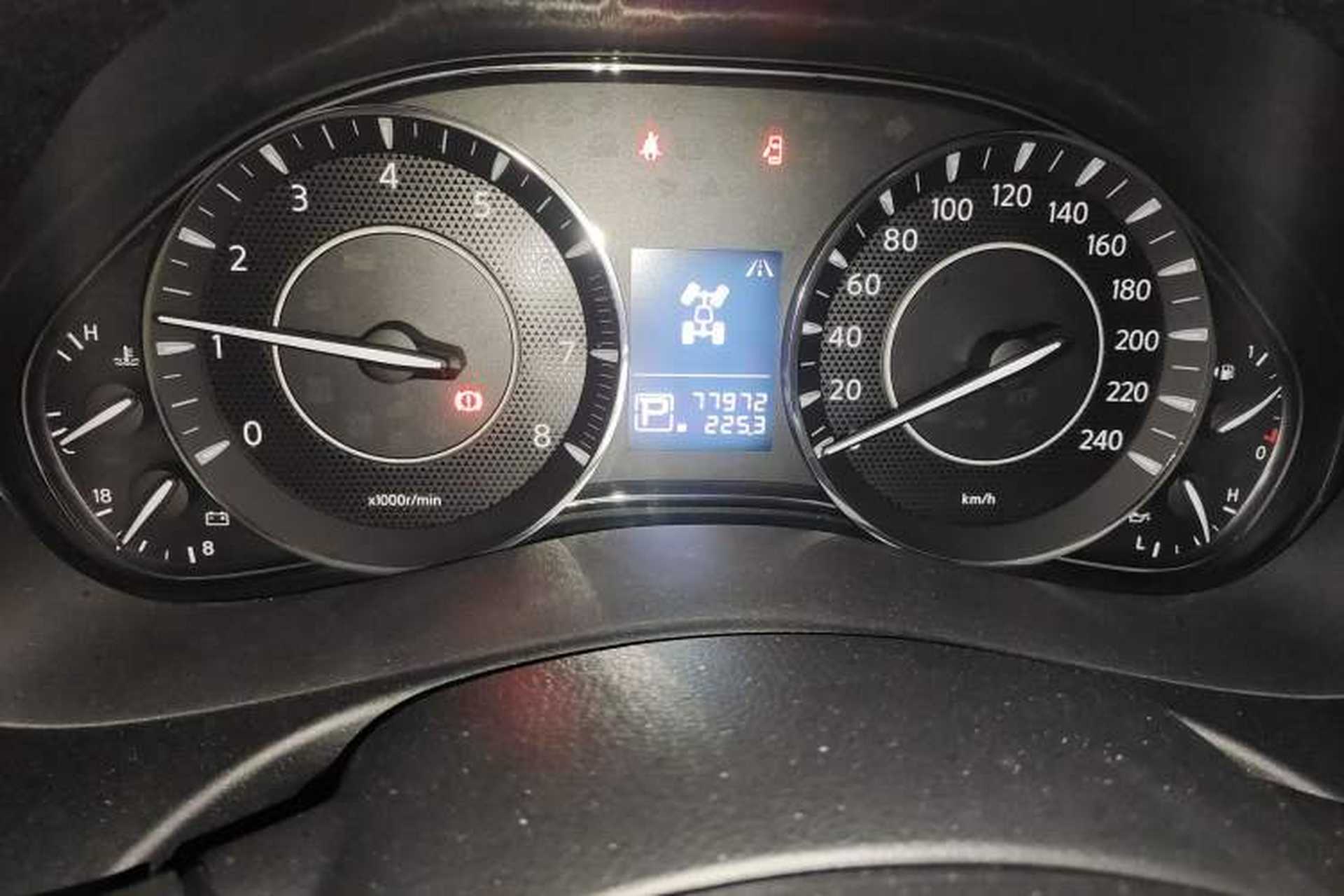 Used Nissan Patrol  Odometer Close Up