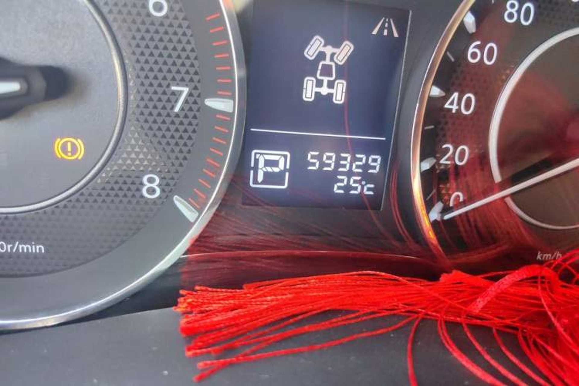 Used Nissan Patrol  Odometer Close Up