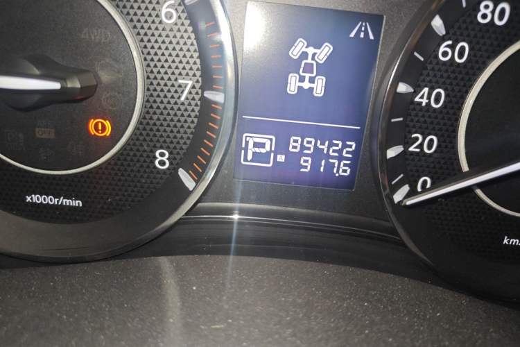 Used Nissan Patrol  Odometer Close Up