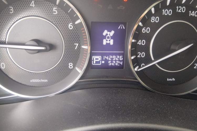 Used Nissan Patrol  Odometer Close Up