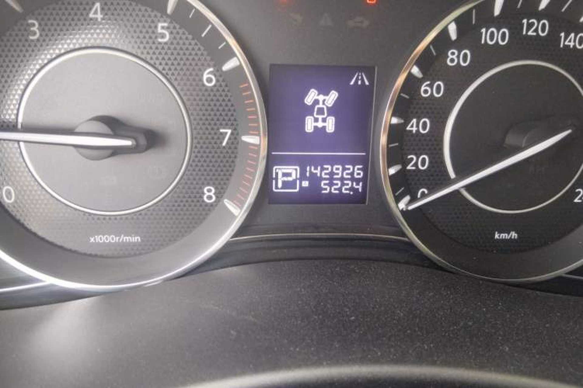 Used Nissan Patrol  Odometer Close Up