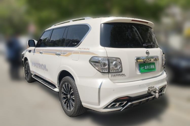 Used Nissan Patrol 2019 Y62 4.0L SE-T1 Middle East Rear Left 45 Deg