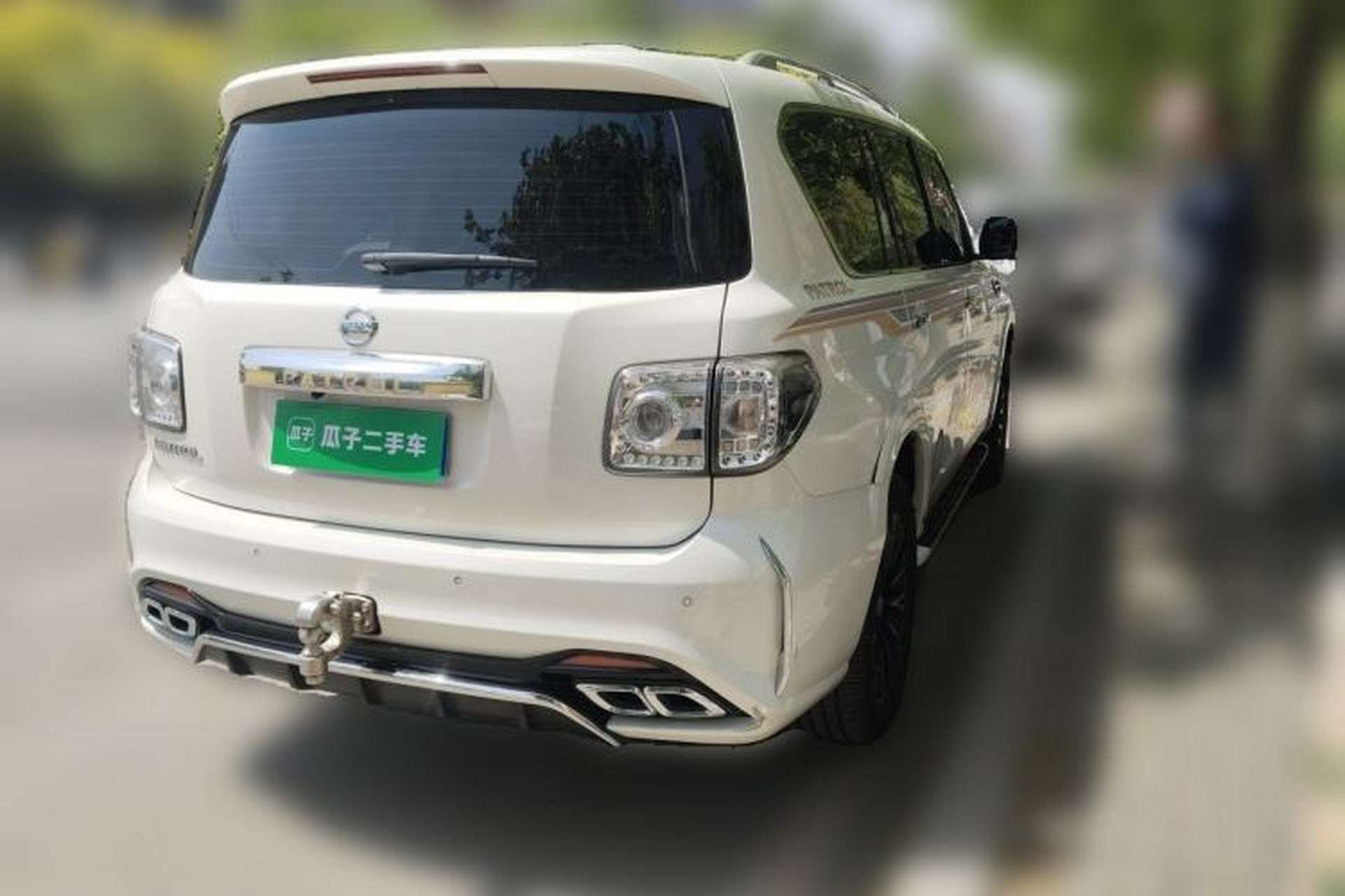 Used Nissan Patrol 2019 Y62 4.0L SE-T1 Middle East Rear Right 45 Deg