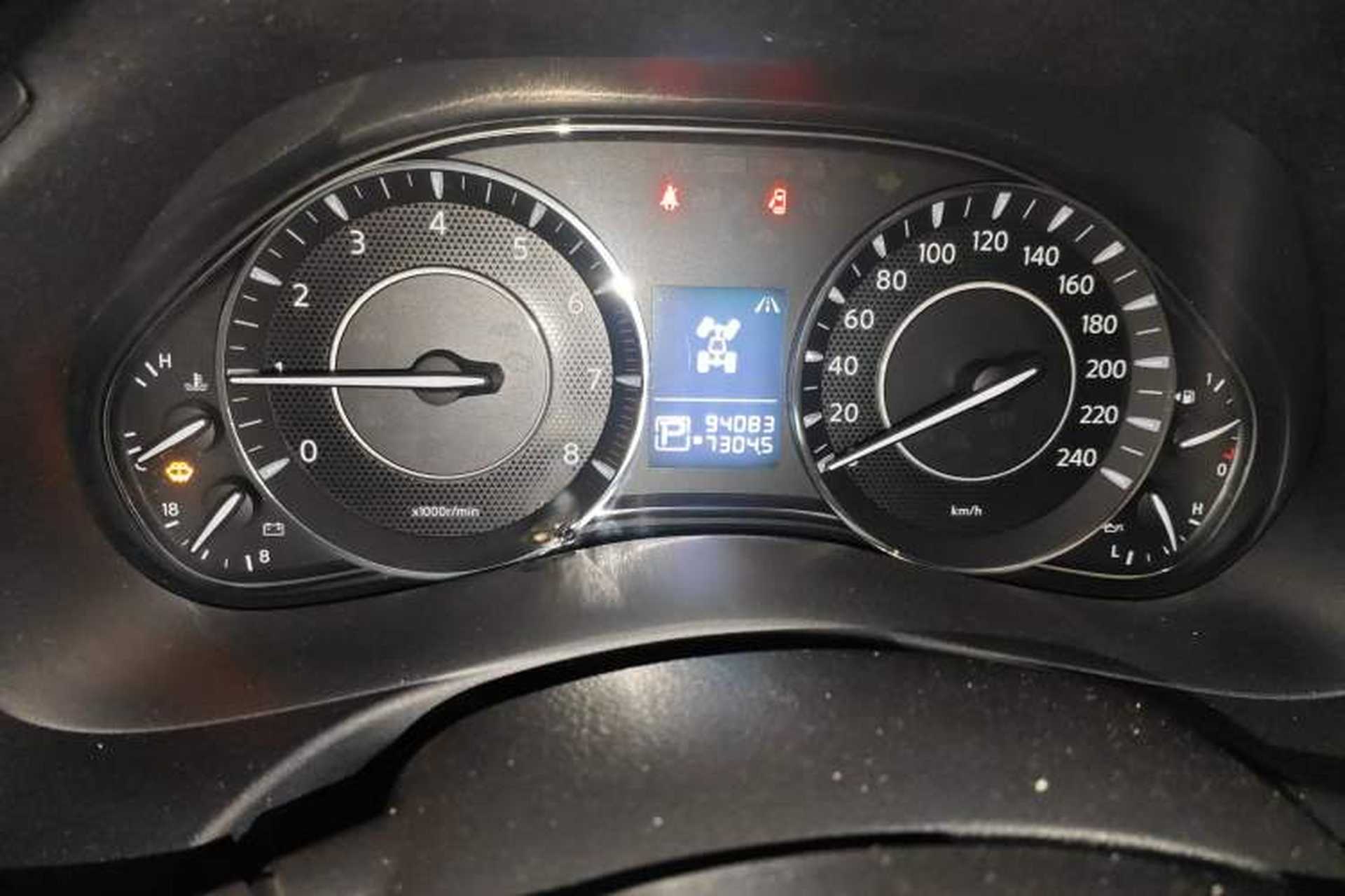 Used Nissan Patrol  Odometer Close Up
