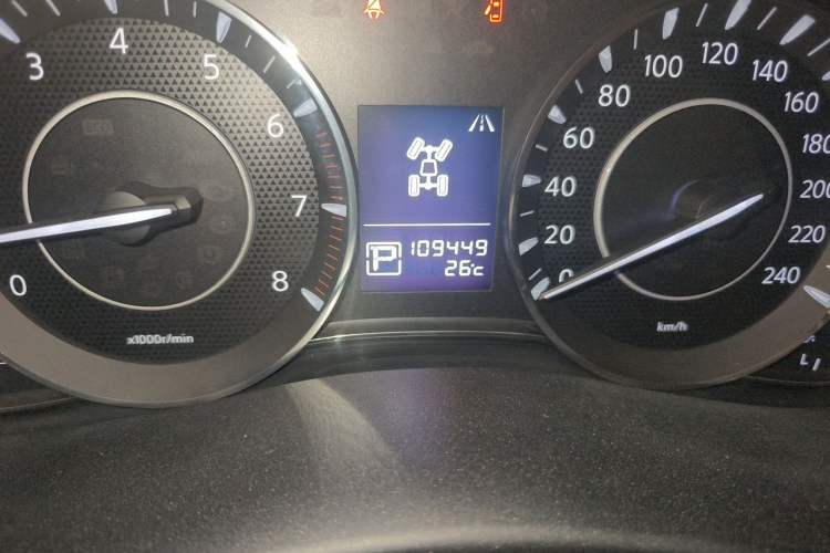 Used Nissan Patrol  Odometer Close Up