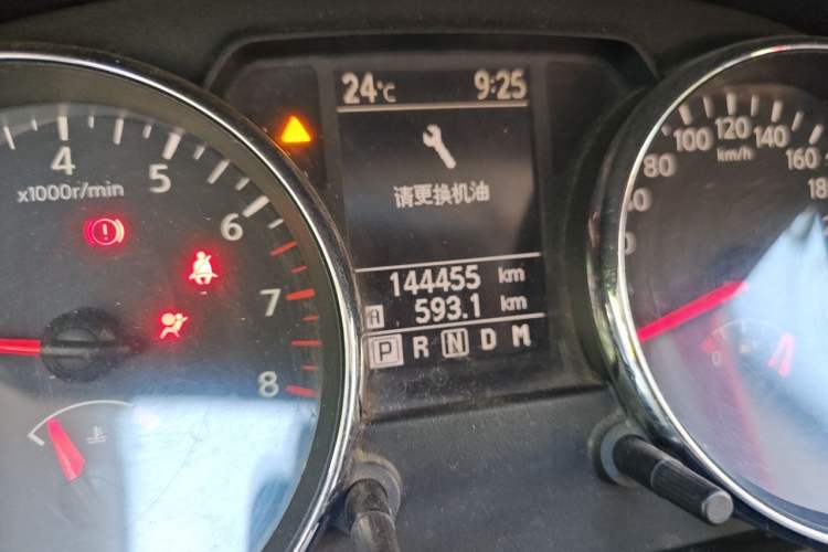 Used Nissan Qashqai 2011 2.0 XL Fire CVT 2WD Odometer Close Up