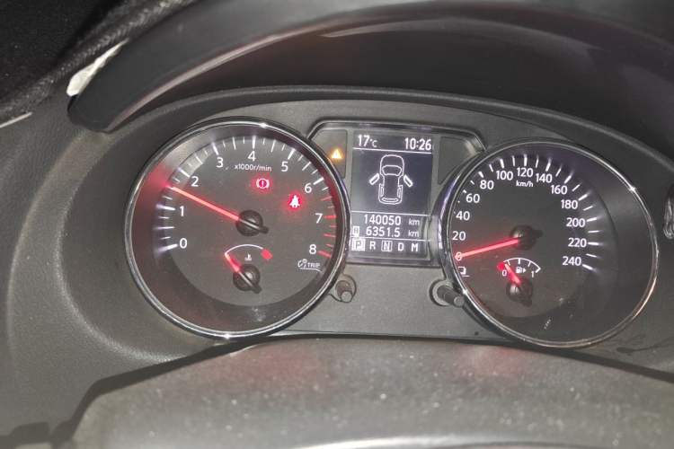 Used Nissan Qashqai 2011 2.0 XL Fire CVT 2WD Odometer Close Up