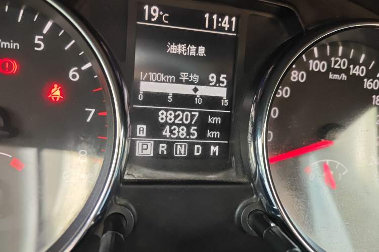 Used Nissan Qashqai 2012 2.0 XL Fire CVT 2WD Odometer Close Up