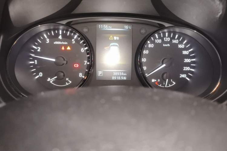 Used Nissan Qashqai 2016 2.0L CVT Elite Edition Odometer Close Up