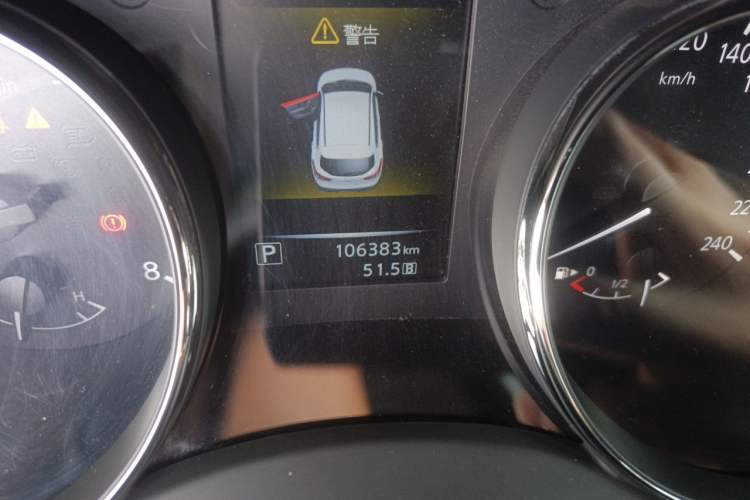 Used Nissan Qashqai 2017 2.0L CVT Smart Enjoyment Version China V Standard Odometer Close Up