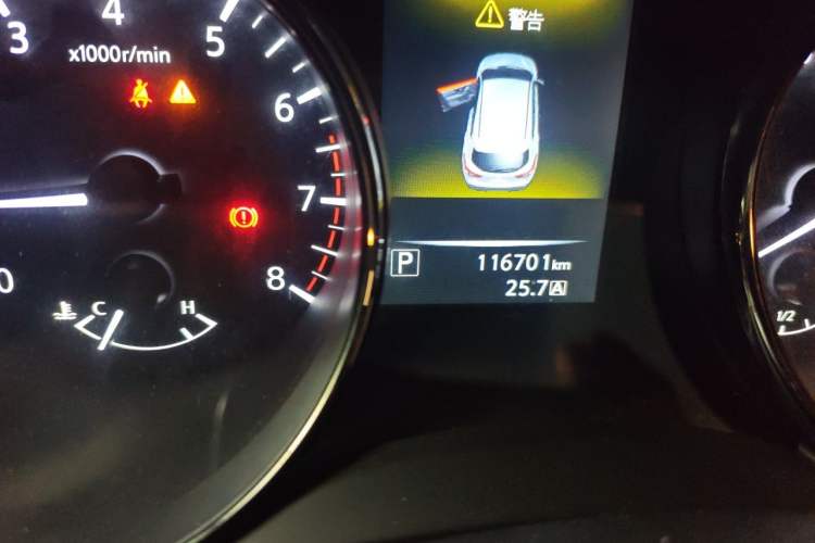 Used Nissan Qashqai 2017 2.0L CVT Elite Edition China V Standard Odometer Close Up