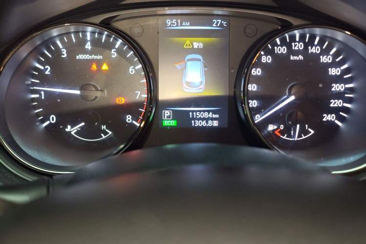Used Nissan Qashqai 2017 2.0L CVT Elite Edition China VI Standard Odometer Close Up